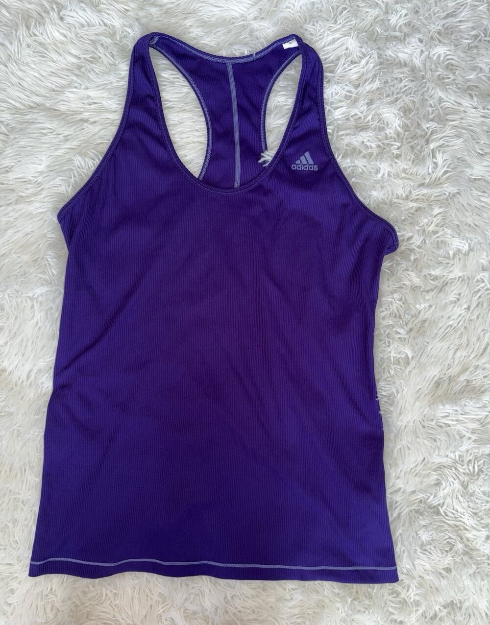 Adidas Women’s XL Purple Ribbed Racerback Tank Top. Grt. Qual. Comfortable